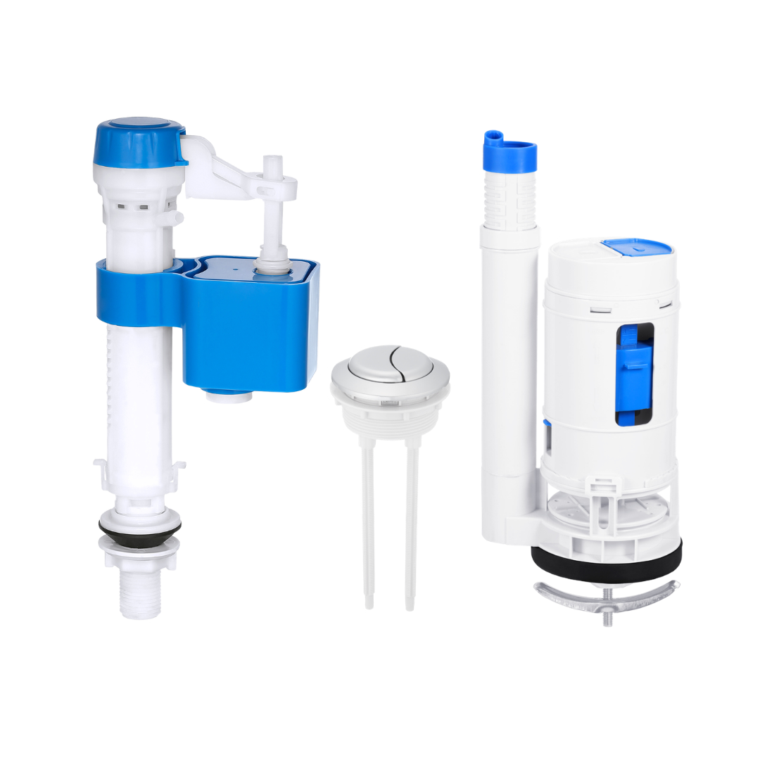 2 Inch Dual Flush Toilet Tank Repair Kit Display for One Piece Toilet Replacement